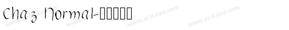 Chaz Normal字体转换